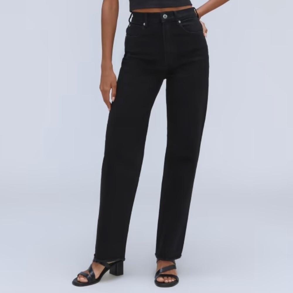 Everlane The Curvy Way-High Jean in Black Coal Size 24 Long Tall